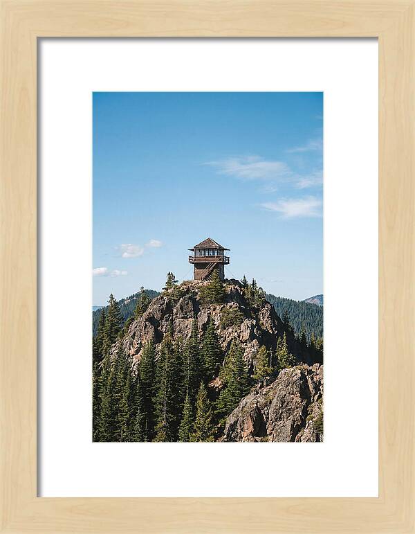 Fire Lookout Tower Above The Forest