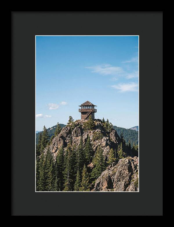 Fire Lookout Tower Above The Forest