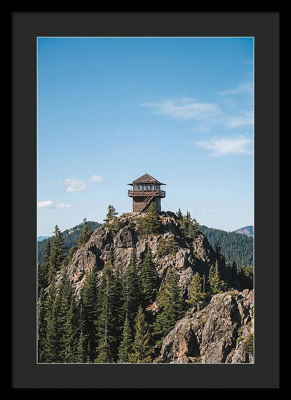 Fire Lookout Tower Above The Forest