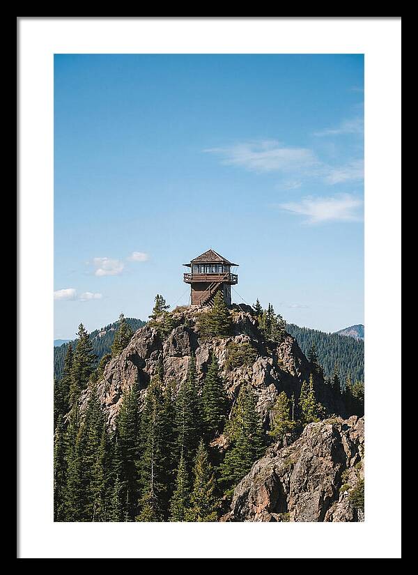 Fire Lookout Tower Above The Forest