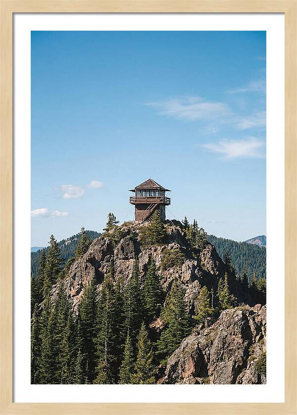Fire Lookout Tower Above The Forest