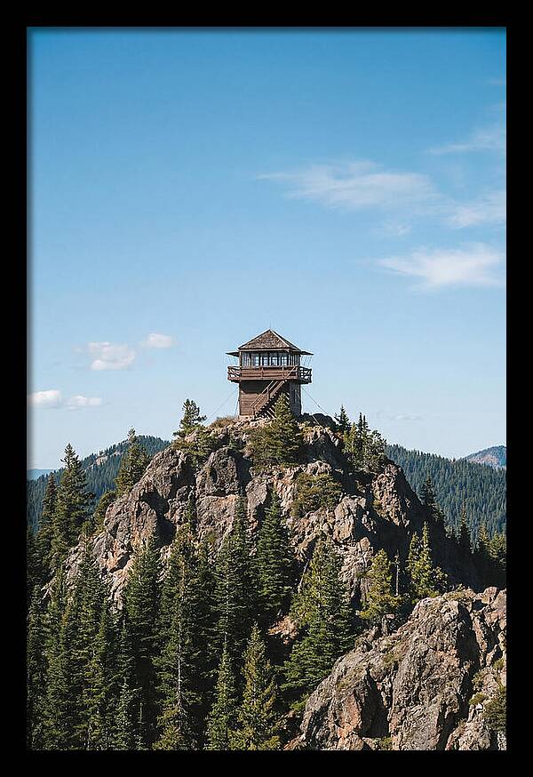 Fire Lookout Tower Above The Forest