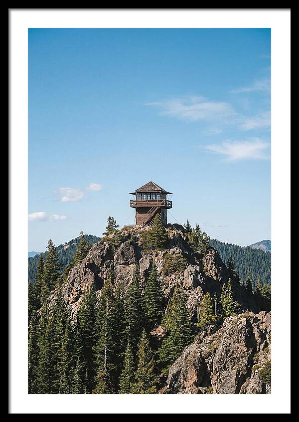 Fire Lookout Tower Above The Forest