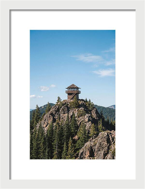 Fire Lookout Tower Above The Forest