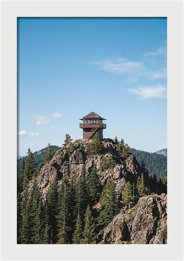 Fire Lookout Tower Above The Forest