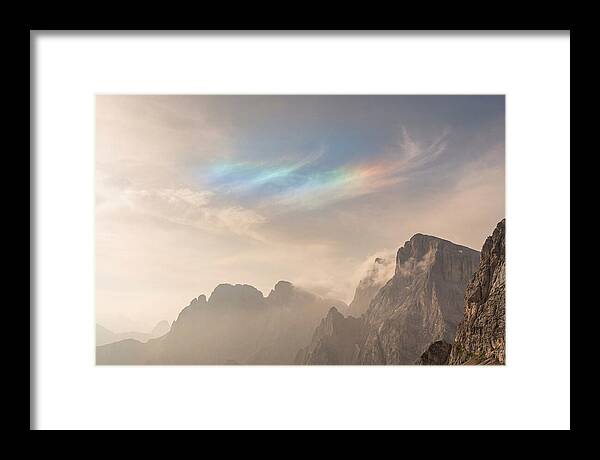 Fire Rainbow Over Majestic Mountains
