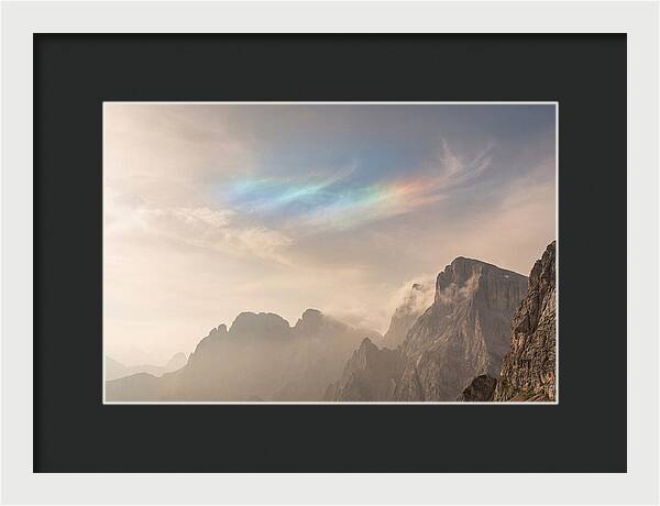 Fire Rainbow Over Majestic Mountains