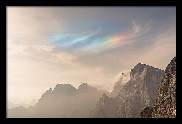Fire Rainbow Over Majestic Mountains