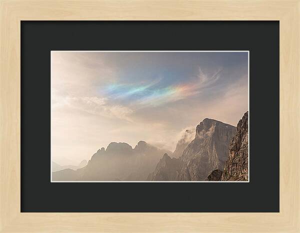 Fire Rainbow Over Majestic Mountains