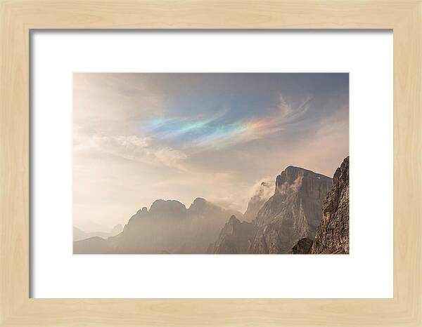 Fire Rainbow Over Majestic Mountains