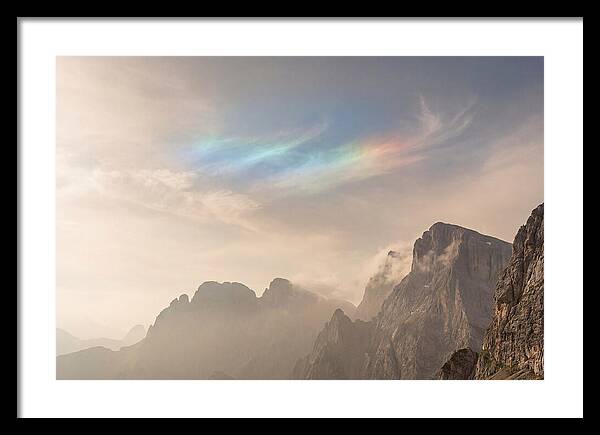 Fire Rainbow Over Majestic Mountains