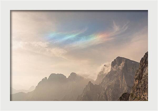 Fire Rainbow Over Majestic Mountains