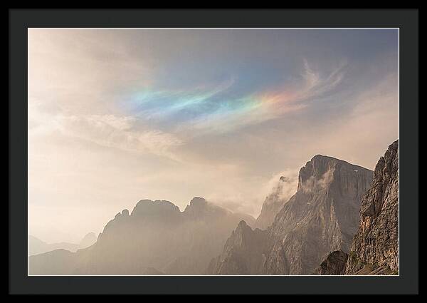 Fire Rainbow Over Majestic Mountains