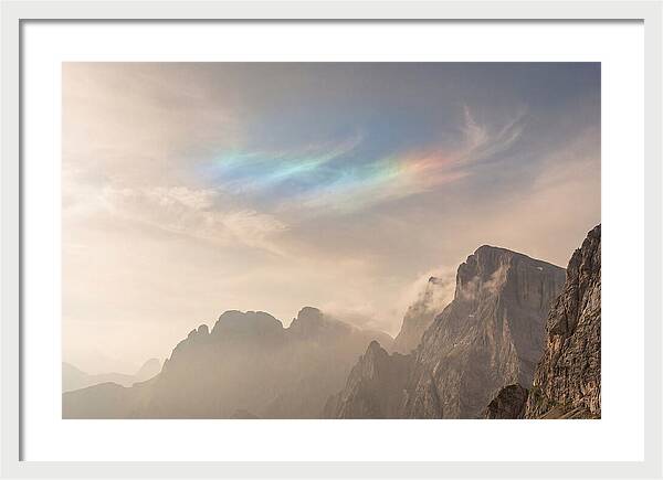 Fire Rainbow Over Majestic Mountains