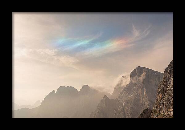 Fire Rainbow Over Majestic Mountains