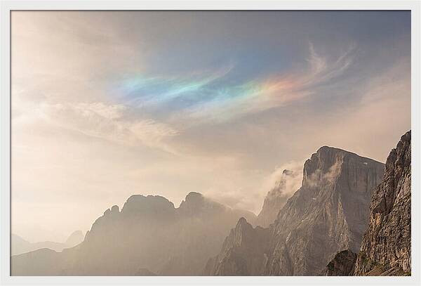 Fire Rainbow Over Majestic Mountains