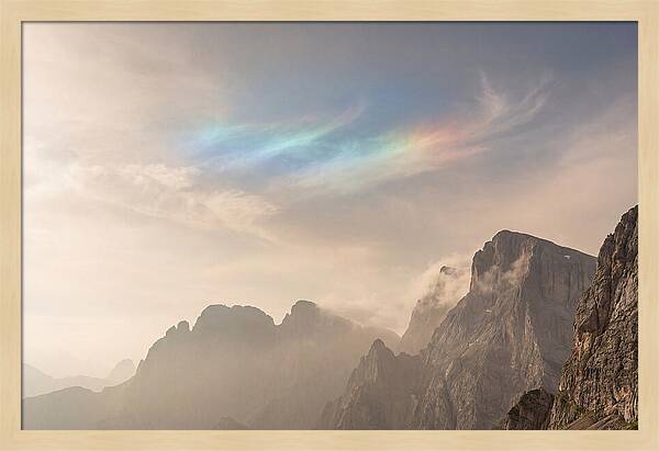 Fire Rainbow Over Majestic Mountains
