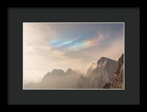 Fire Rainbow Over Majestic Mountains