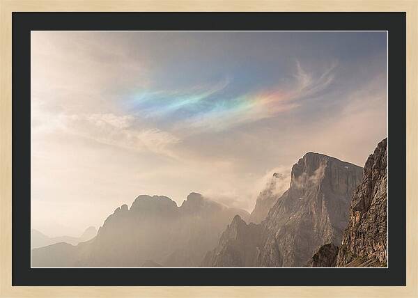 Fire Rainbow Over Majestic Mountains