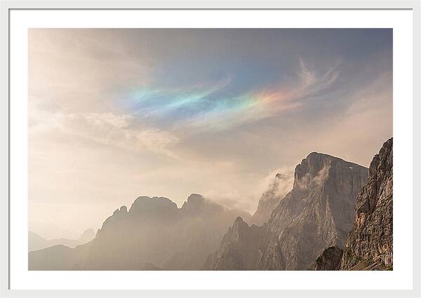 Fire Rainbow Over Majestic Mountains