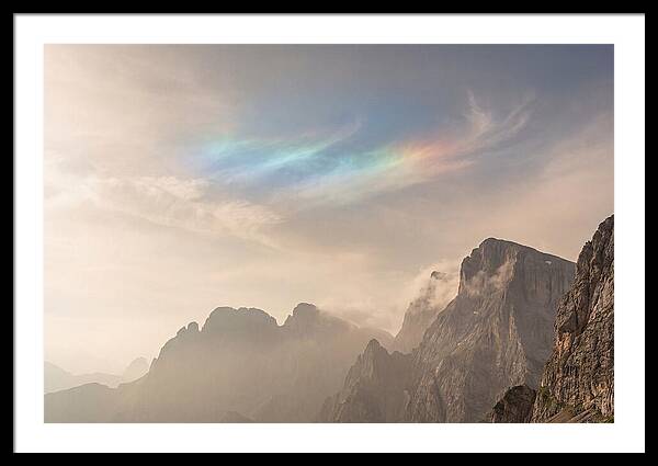 Fire Rainbow Over Majestic Mountains
