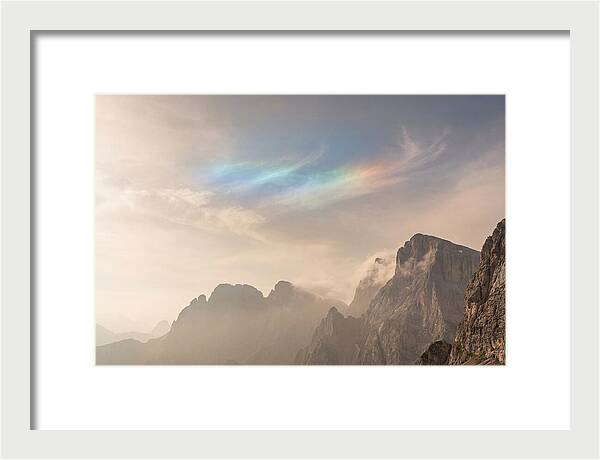 Fire Rainbow Over Majestic Mountains