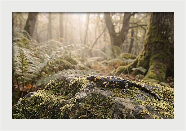 Fire Salamander In The Forest