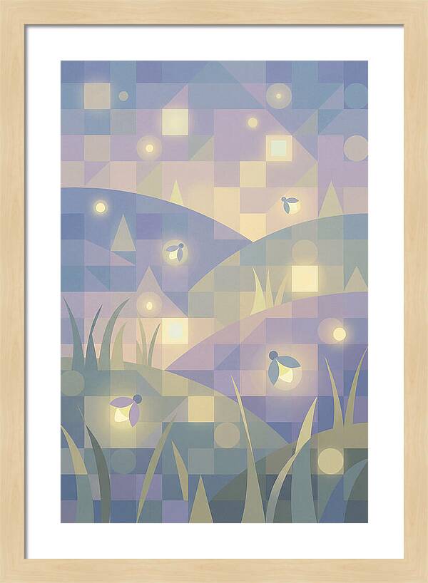 Firefly Meadow At Summer Twilight