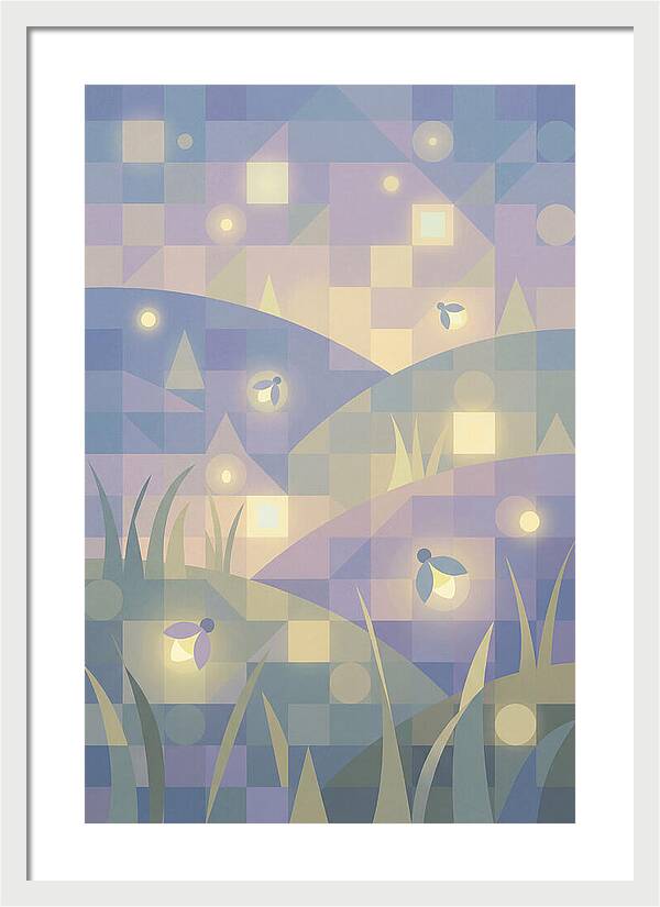 Firefly Meadow At Summer Twilight