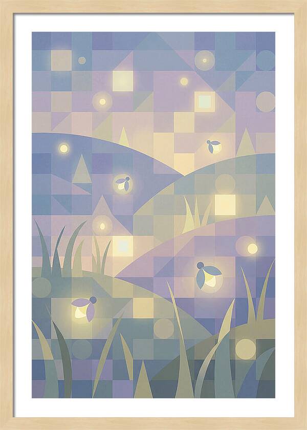 Firefly Meadow At Summer Twilight