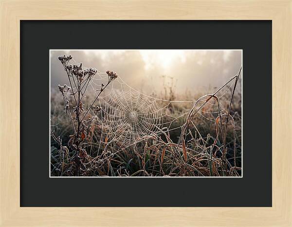 First Frost On Spider Web