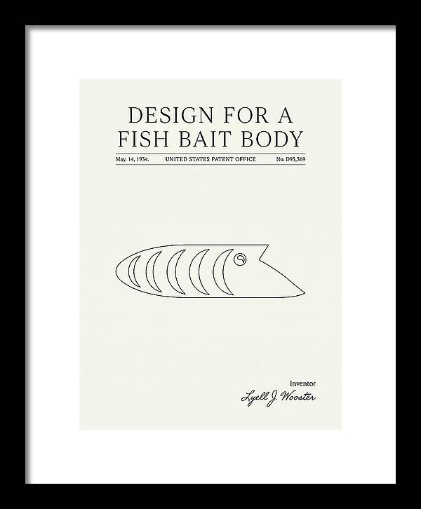 Fish Bait Body Fishing Lure Minimalist Patent Usd93369s
