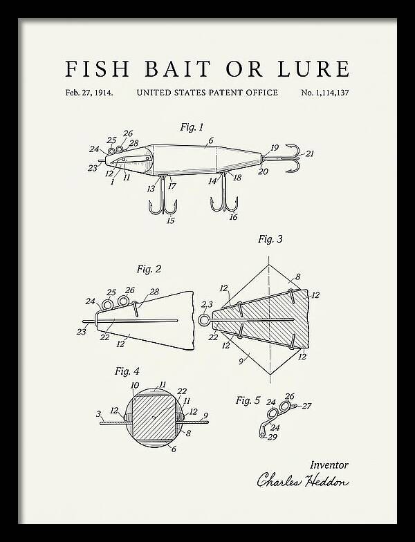 Fish Bait Or Lure Minimalist Patent Us1114137a