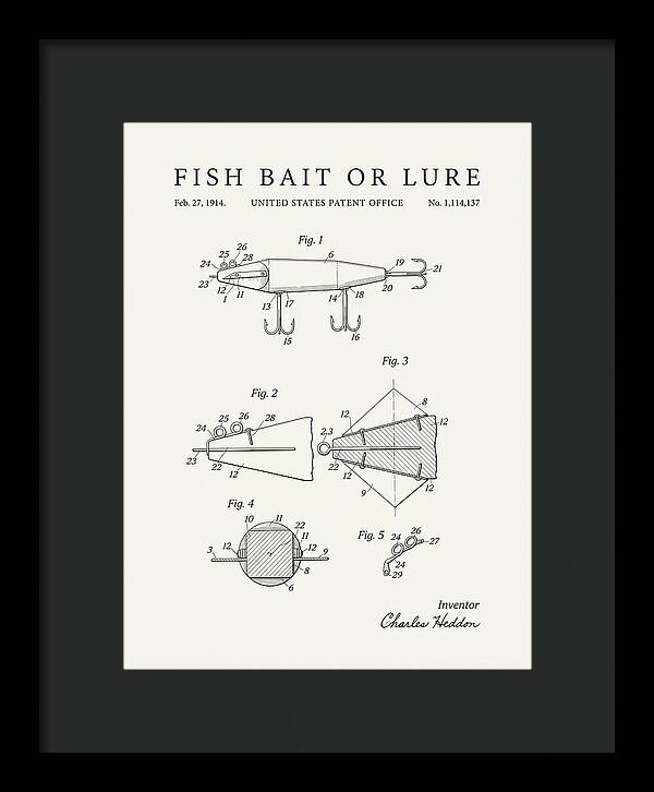 Fish Bait Or Lure Minimalist Patent Us1114137a