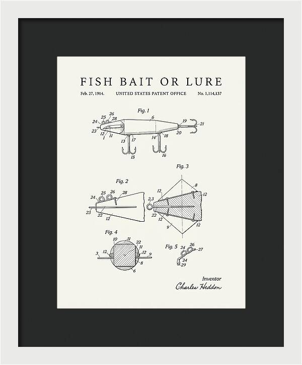 Fish Bait Or Lure Minimalist Patent Us1114137a