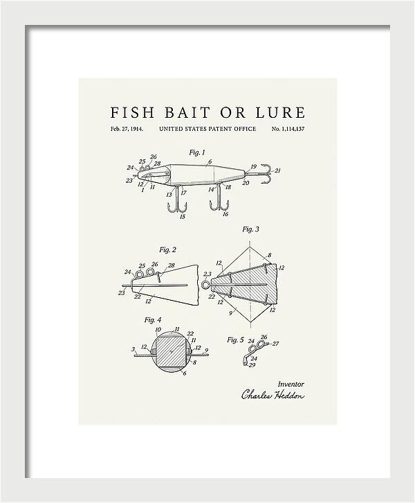 Fish Bait Or Lure Minimalist Patent Us1114137a