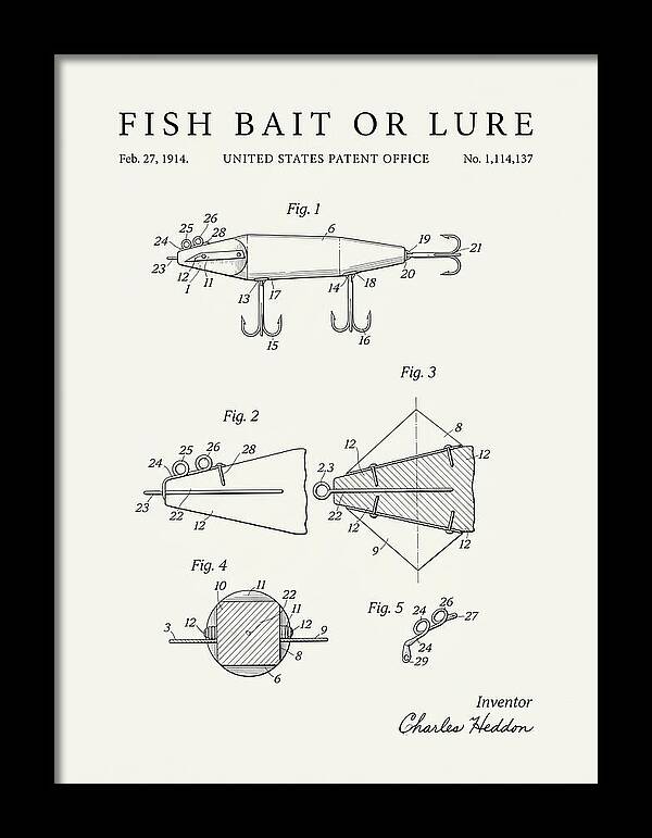 Fish Bait Or Lure Minimalist Patent Us1114137a