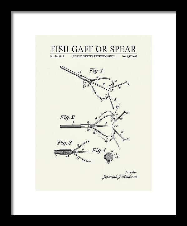 Fish Gaff Or Spear Minimalist Patent Us1227035a