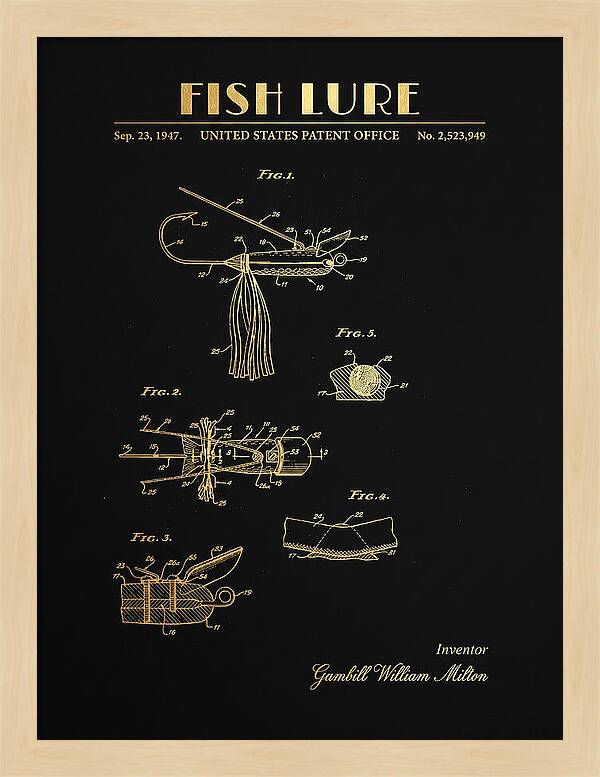 Fish Lure Gold Patent Us2523949a