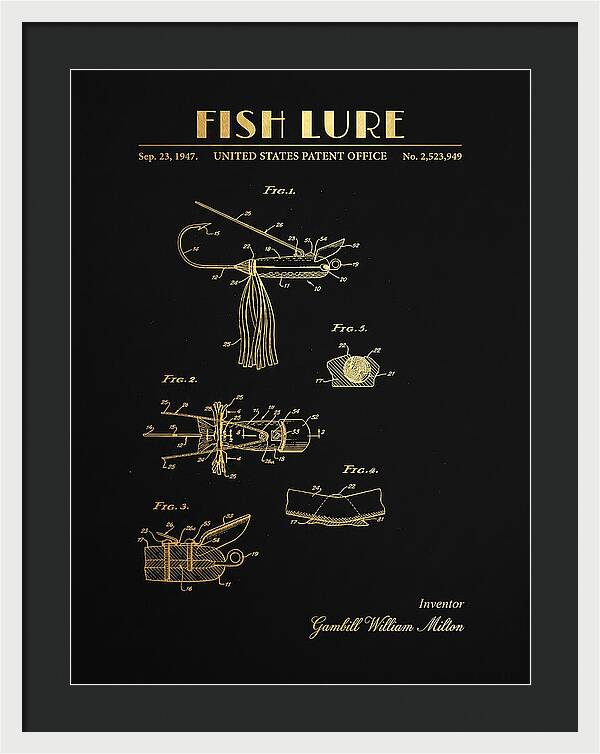 Fish Lure Gold Patent Us2523949a
