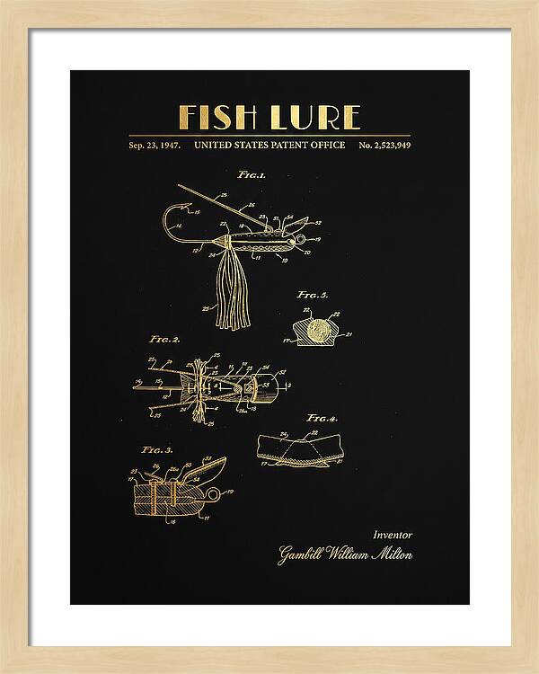 Fish Lure Gold Patent Us2523949a