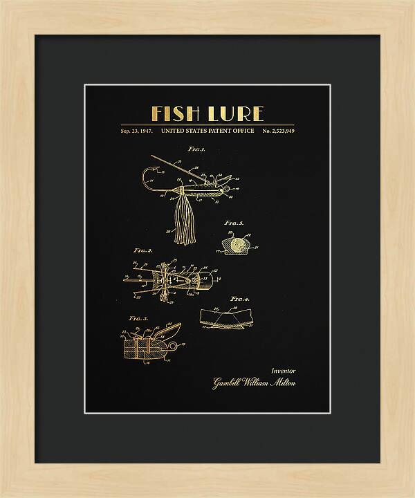 Fish Lure Gold Patent Us2523949a