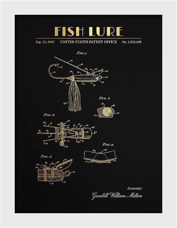 Fish Lure Gold Patent Us2523949a