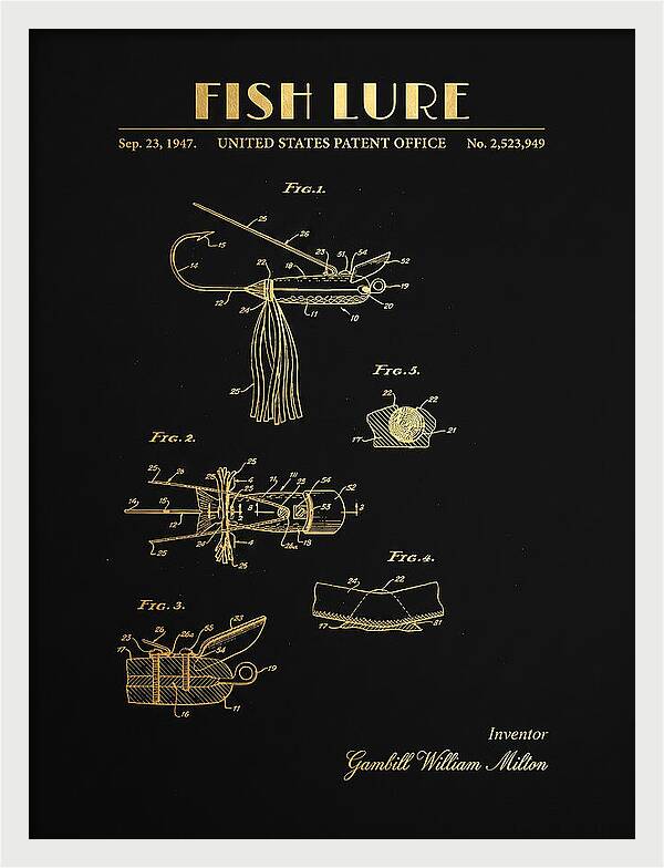 Fish Lure Gold Patent Us2523949a