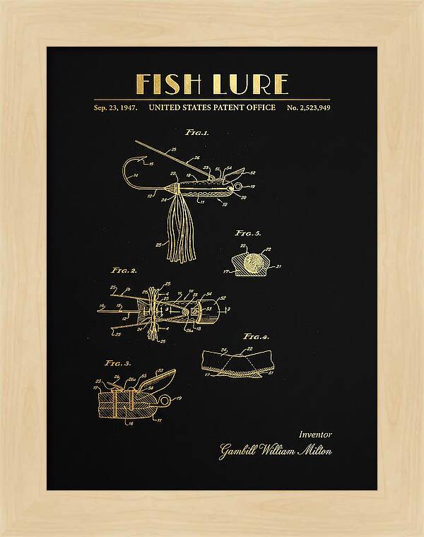 Fish Lure Gold Patent Us2523949a