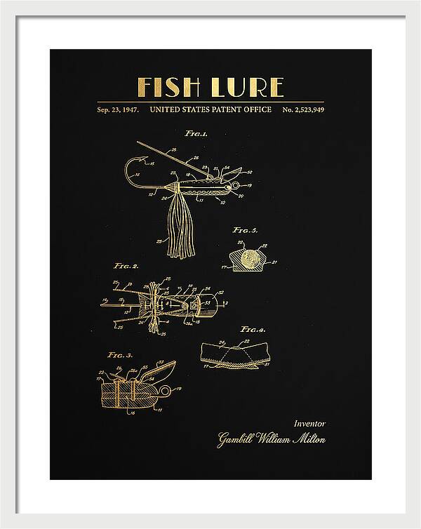 Fish Lure Gold Patent Us2523949a