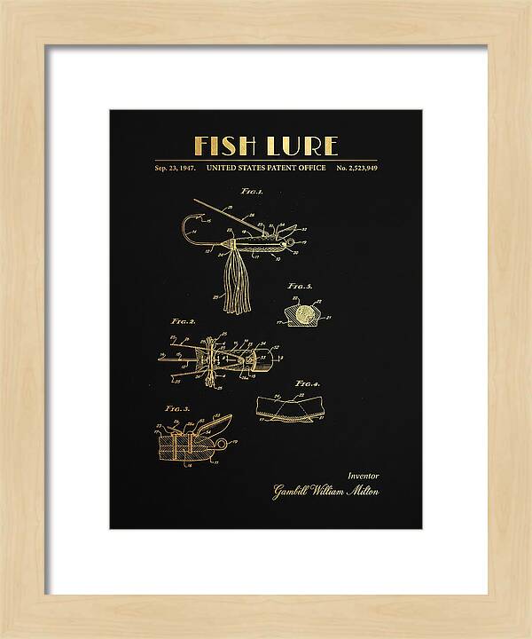 Fish Lure Gold Patent Us2523949a
