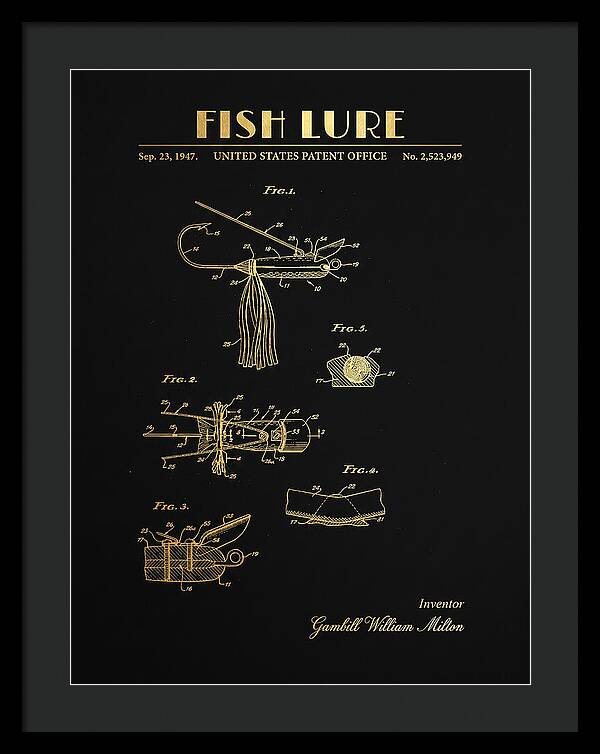 Fish Lure Gold Patent Us2523949a