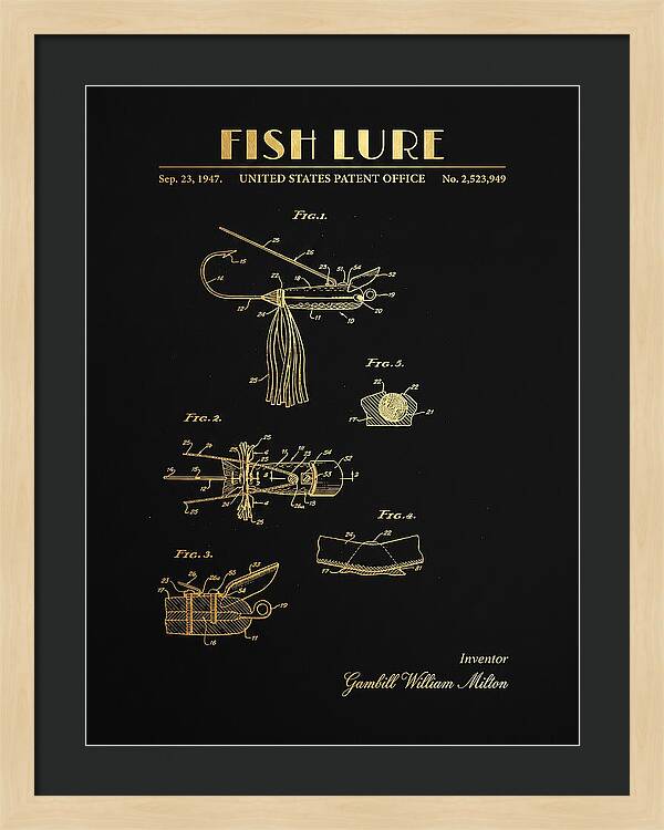 Fish Lure Gold Patent Us2523949a