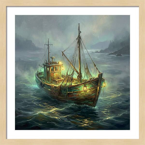 Fishing Boat At Dusk
